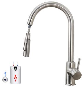 Rubinetto da cucina, con due modalità di flusso dell'acqua, beccuccio girevole a 360°, finitura cromata, attacco G3/8