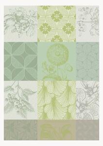 Set di 4 strofinacci in cotone jacquard Mille
