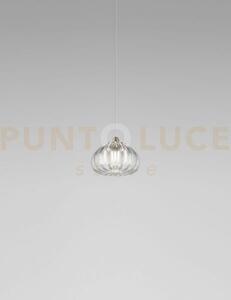 Diamante sospensione p cristallo nickel satinato 1 luce attacco g9