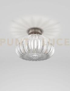 Diamante lampada da soffitto g cristallo e nickel satinato 1 luce a