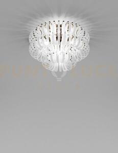 Ecos lampadario da soffitto 60a bianco rigadin bronzo satinato 3 lu