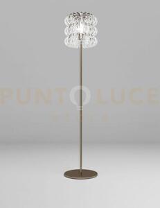 Ecos lampada da terra 35 cristallo rigadin bronzo satinato 1 luce a