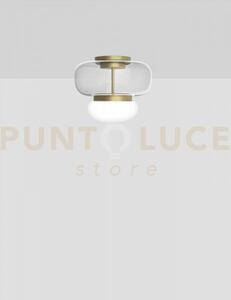 Faro lampada da soffitto p cristallo bianco ottone verniciato l220