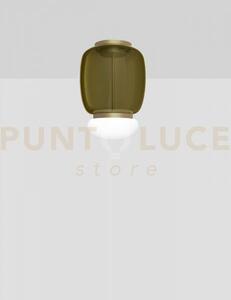 Faro lampada da soffitto g verde antico bianco ottone verniciato l2