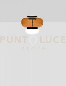 Faro lampada da soffitto p ambra scura bianco nero opaco 2 l2202 l