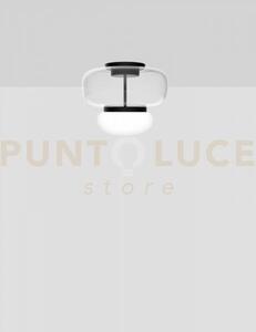 Faro lampada da soffitto p cristallo bianco nero opaco 2 l2202 led