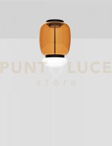 Faro lampada da soffitto g ambra scura bianco nero opaco 2 l2202 le