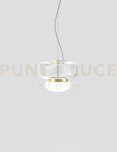 Faro sospensione p cristallo bianco ottone verniciato l2202 led 270