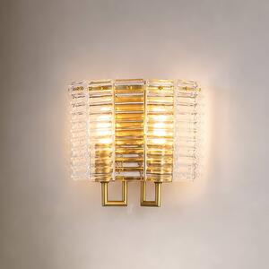 Searchlight Applique da parete Flute, dimmerabile, Ottone / Oro, Soggiorno / Sala da pranzo, Metallo, Applique