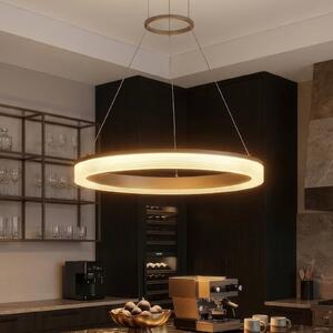 Searchlight Lampada a sospensione Lumen Rings, dimmerabile, Crema / Ambra, Soggiorno / Sala da pranzo, Metallo, Moderno, Lampada a sospensione
