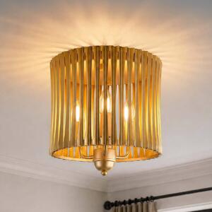 Searchlight Plafoniera soffitto Split, dimmerabile, Ottone / Oro, Soggiorno / Sala da pranzo, Metallo, Plafoniera
