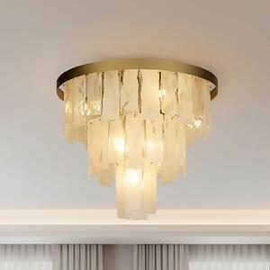 Searchlight Plafoniera soffitto Formalux, dimmerabile, Ottone / Oro, Soggiorno / Sala da pranzo, Metallo, Plafoniera
