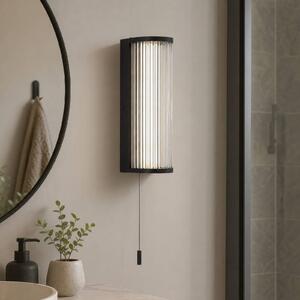 Searchlight Applique da parete Rue, dimmerabile, Nero, Bagno, Metallo, Applique