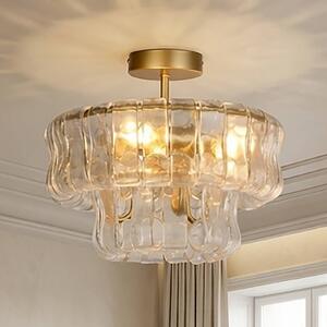 Searchlight Plafoniera soffitto Bowlight, dimmerabile, Ottone / Oro, Soggiorno / Sala da pranzo, Metallo, Plafoniera