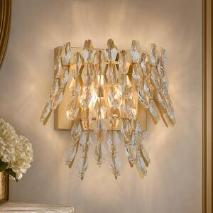 Searchlight Applique da parete Monarch, dimmerabile, Ottone / Oro, Soggiorno / Sala da pranzo, Metallo, Applique