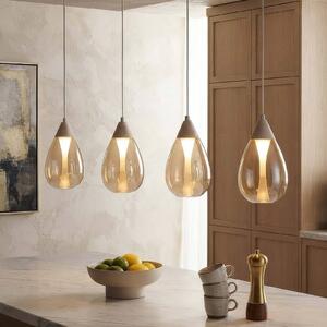 Searchlight Lampada a sospensione Pear, dimmerabile, Crema / Ambra, Soggiorno / Sala da pranzo, Metallo, Moderno, Lampada a sospensione