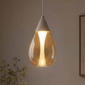Searchlight Lampada a sospensione Pear, dimmerabile, Crema / Ambra, Soggiorno / Sala da pranzo, Metallo, Moderno, Lampada a sospensione