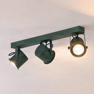 Faretto da soffitto Canico, a 3 luci, verde Canico Argon, Verde, Soggiorno / Sala da pranzo, Metallo, Moderno, Faretto alogeno