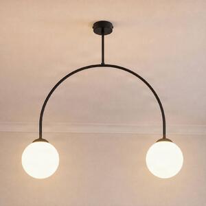 Plafoniera soffitto Archie Milagro Lighting, dimmerabile, Nero, Soggiorno / Sala da pranzo, Metallo, Plafoniera
