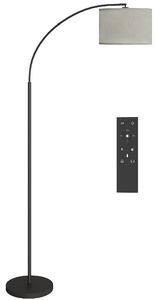 HOMCOM Lampada da Terra LED Regolabile con Telecomando, 11 Temperature e 11 Luminosità, Timer 1H, Girevole, Nero | Aosom Italy