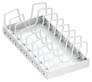 Organizzatore, divisori regolabili, design salvaspazio, BIANCO