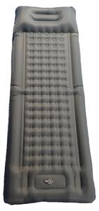 Materasso gonfiabile, pompa integrata, design impermeabile, colore grigio
