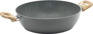 Casa Collection Tegame a Induzione in Alluminio 28 cm Manico Bakelite Soft Touch colore Grigio - Atlantic