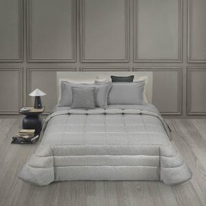 Trapunta In Raso Jacquard Mosaic Matrimoniale - 270X260 Trussardi Moderno Ivory Caleffi