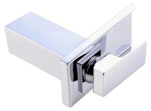 Rubinetto lavabo a cascata LED - Illuminazione RGB a 3 colori - Montaggio a vista - Corpo in metallo - Valvola interna in acciaio inox - Argento