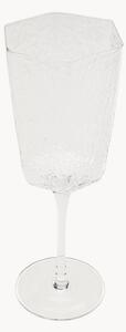 Set di 4 bicchieri da vino bianco fatti a mano Cascata