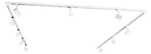 Sistema di illuminazione a binario monofase Smart con 10 faretti bianchi con Wifi GU10 - Iconic Jeana