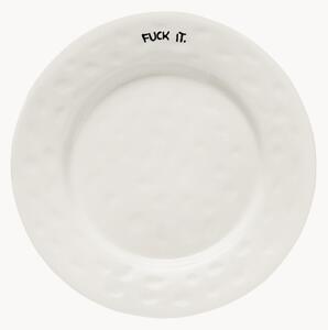Piatto da colazione dipinto a mano Fuck It