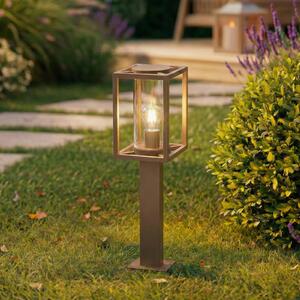 Lampioncino da giardino Ferda Lucande, dimmerabile, Marrone / Ruggine, Alluminio, Moderno, Lampada da esterni