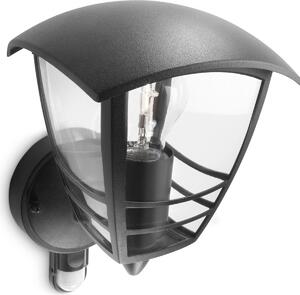 Philips myGarden lampada da parete per esterni Creek, rilevatore di movimento, 60W, nero, 153883016