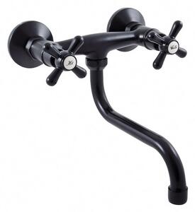 Miscelatore per lavello/lavandino MORAVA, Colore: nero opaco, Dimensioni: 150 mm (MK101.5/21CMAT)
