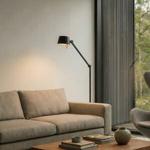 Lampada da terra Silka Lucande, Nero, Studio / Ufficio, Metallo, Moderno, Lampada da terra