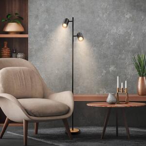 Briloner Lampada da terra Duta, Nero, Soggiorno / Sala da pranzo, Metallo, Moderno, Lampada da terra