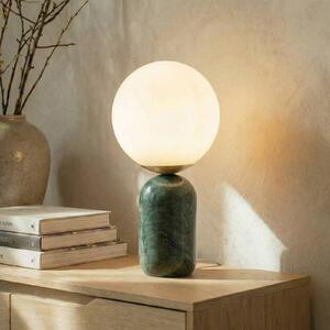 Lampada da tavolo Lennes Lindby, Verde, Soggiorno / Sala da pranzo, Pietra, Moderno, Lampada da tavolo