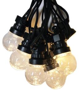 Catena luminosa a LED, impermeabile, design collegabile, trasparente, spina UE, 18 m, 25 lampadine