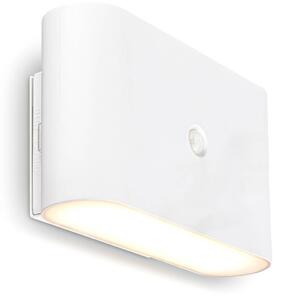 Briloner Applique da parete a LED Chat, Bianco / Opale, Soggiorno / Sala da pranzo, Plastica, Moderno, Applique a LED
