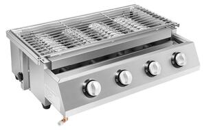 Barbecue a gas - Barbecue da esterno - Acciaio inossidabile - Accensione elettrica - Gas liquido (GPL) - Da tavolo o indipendente - Blu