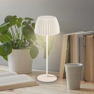 Briloner Lampada da tavolo a LED Loca, dimmerabile, Bianco / Opale, Soggiorno / Sala da pranzo, Metallo, Moderno, Lampada da tavolo LED