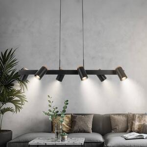 Briloner Lampada a sospensione Duta, dimmerabile, Nero, Soggiorno / Sala da pranzo, Metallo, Moderno, Lampada a sospensione