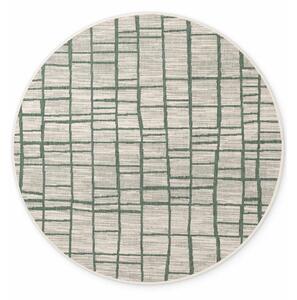 Tappeto da interno/esterno rotondo verde/color crema ø 200 cm Haringey Crouch – Ted Baker
