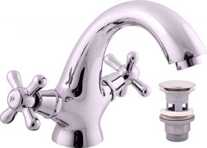 Slezák-RAV Miscelatore per lavabo Slezák RAV Morava Retro MK129 Colore: cromo, Dimensione: 1/2''