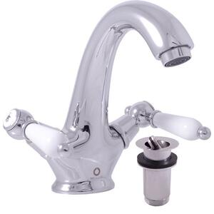 Slezák-RAV Miscelatore per lavabo Slezák RAV Morava Retro MK529 Colore: cromo, Dimensione: 1/2''