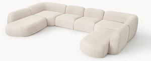 Divano componibile XL in bouclé Wolke