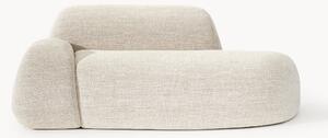 Divano 2 posti in bouclé con chaise longue Wolke