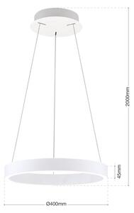 Orion - Lampadario LED dimmerabile su cavo KOLK LED/40W/230V 2700/3000/4000K diam. 40 cm bianco
