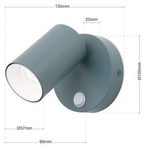Orion - Faretto da parete PENN 1xGU10/13W/230V grigio